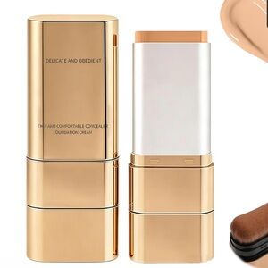 Luminous Dual-Ended Concealer Foundation Stick Korean 3 in 1 Double Head Foundat